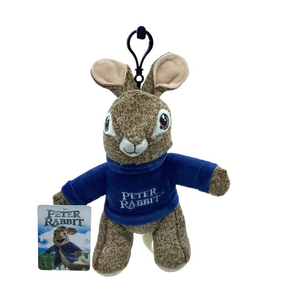 Dandee Peter Rabbit Bunny Movie Dan Dee Stuffed Plush Key Clip 9” Easter Bunny - Picture 1 of 7